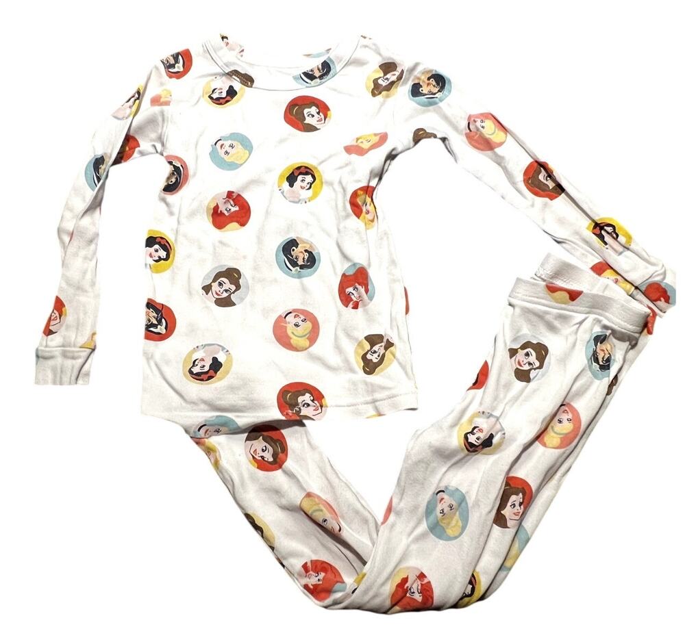 Baby Gap Disney Princess Organic Cotton Pajamas Size 4 Twins